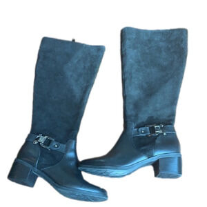 𝅺ANNE Klein Suede Boots Bootie Shoes